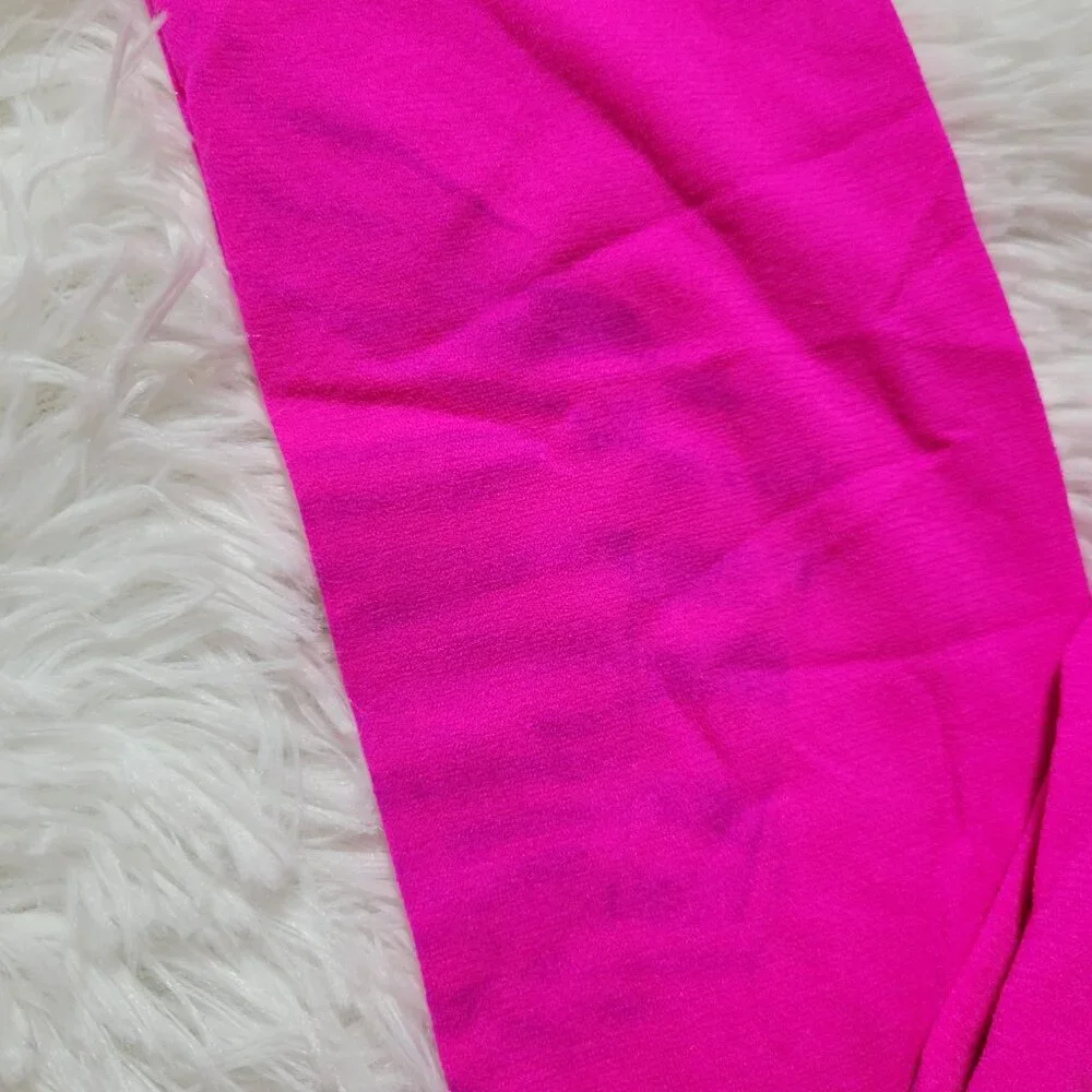 Hot Pink Footless Tights